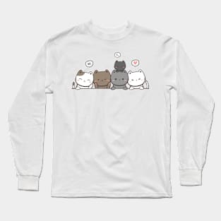 Cute Cats , cats lover Long Sleeve T-Shirt